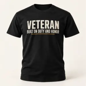 Veteran Built on Duty and Honor — main view — AI product mockup