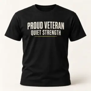 Proud Veteran Quiet Strength — main view — AI product mockup