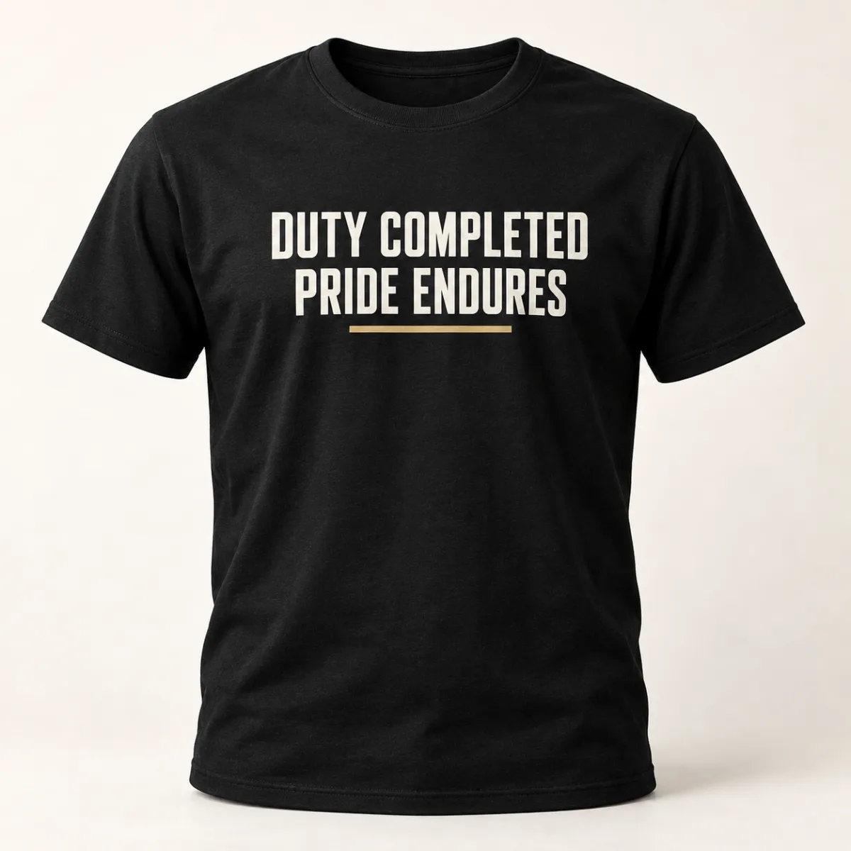 Duty Completed Pride Endures — main view — AI product mockup