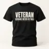 Veteran Courage Never Retires — main view — AI product mockup