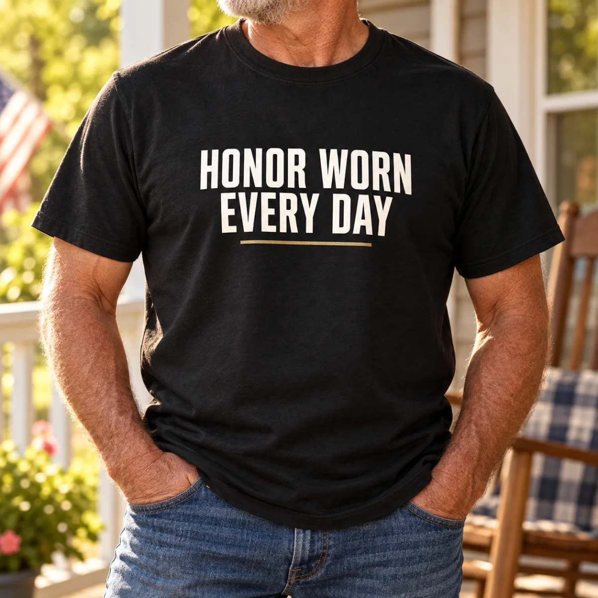 Honor Worn Every Day — lifestyle view — AI product mockup