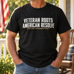 Veteran Roots American Resolve — lifestyle view — AI product mockup