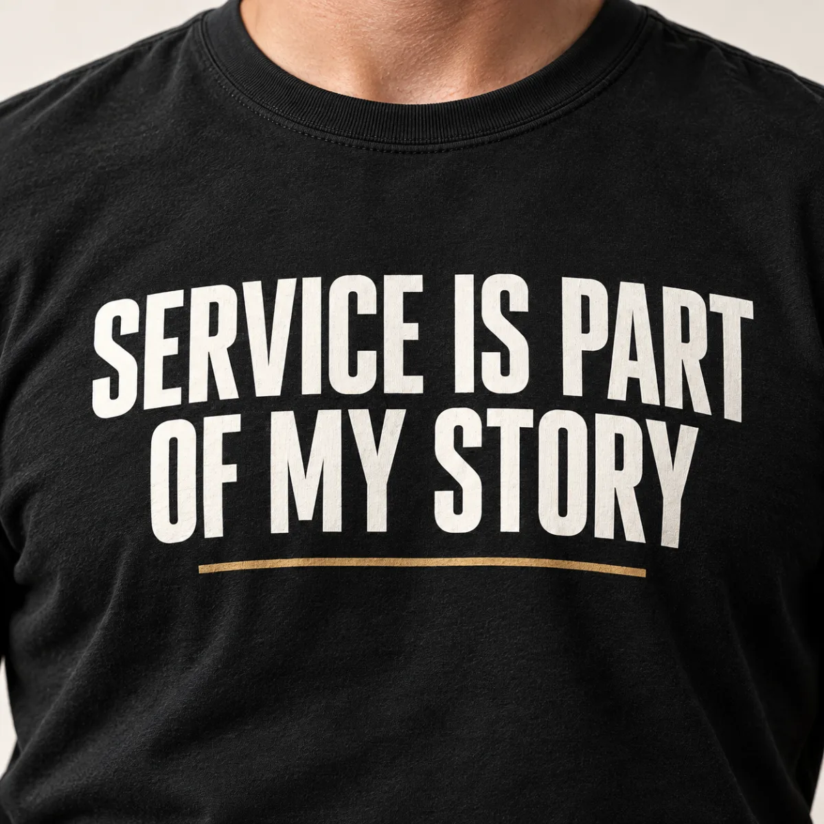 Service Is Part of My Story — detail view — AI product mockup