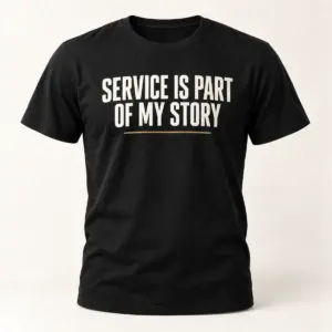 Service Is Part of My Story — main view — AI product mockup