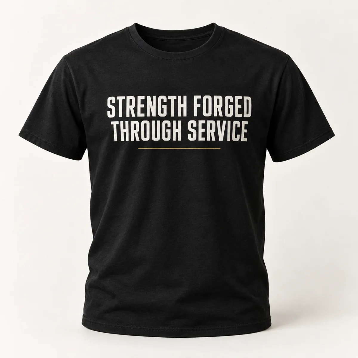 Strength Forged Through Service — main view — AI product mockup