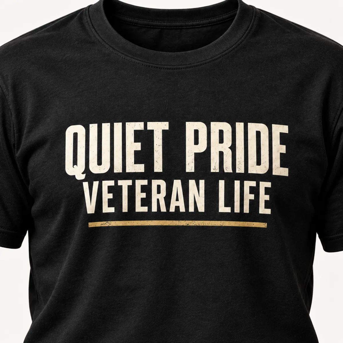 Quiet Pride Veteran Life — detail view — AI product mockup