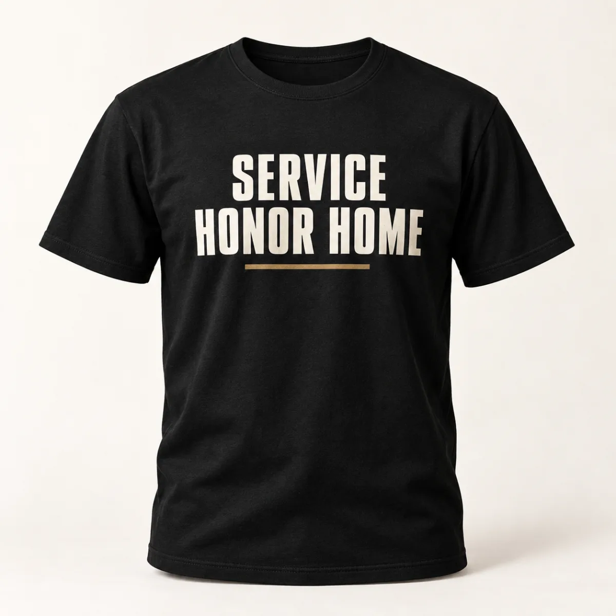 Service Honor Home Veteran Tee — main view — AI product mockup