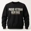 Proud Veteran Heritage Sweatshirt — main view — AI product mockup