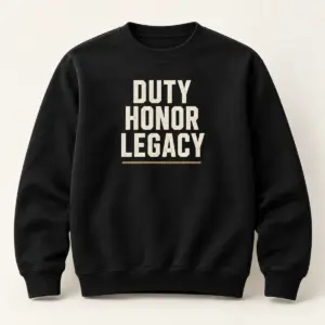 Duty Honor Legacy Sweatshirt — main view — AI product mockup