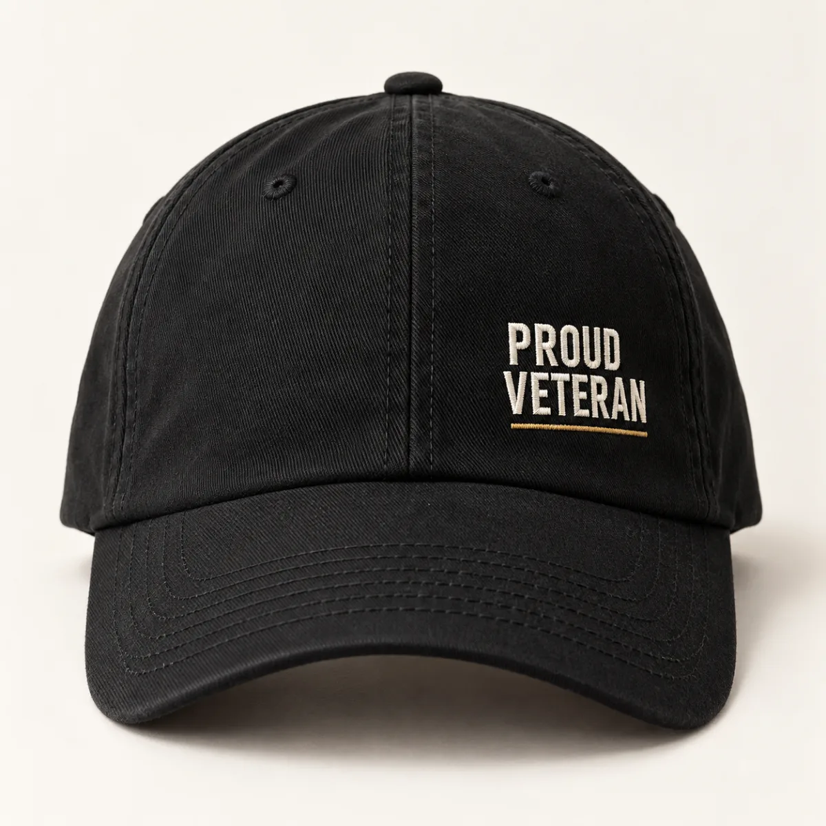 Proud Veteran Everyday Cap — main view — AI product mockup