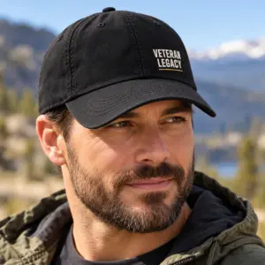 Veteran Legacy Classic Cap — lifestyle view — AI product mockup