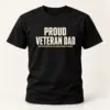 Proud Veteran Dad Family Tee — main view — AI product mockup