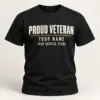 Personalized Veteran Name and Years Tee — main view — AI product mockup